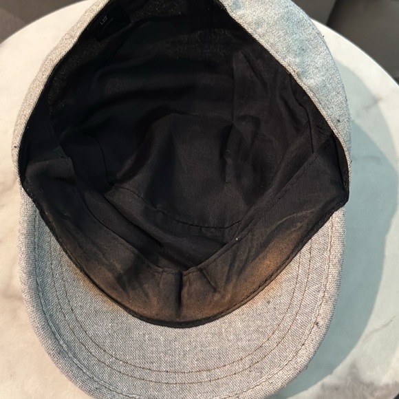 D&Y Elastafit Gray Linen Military Unisex Hat - Picture 5 of 7